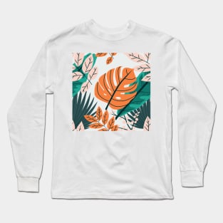 Abstract Illustration Plants Long Sleeve T-Shirt